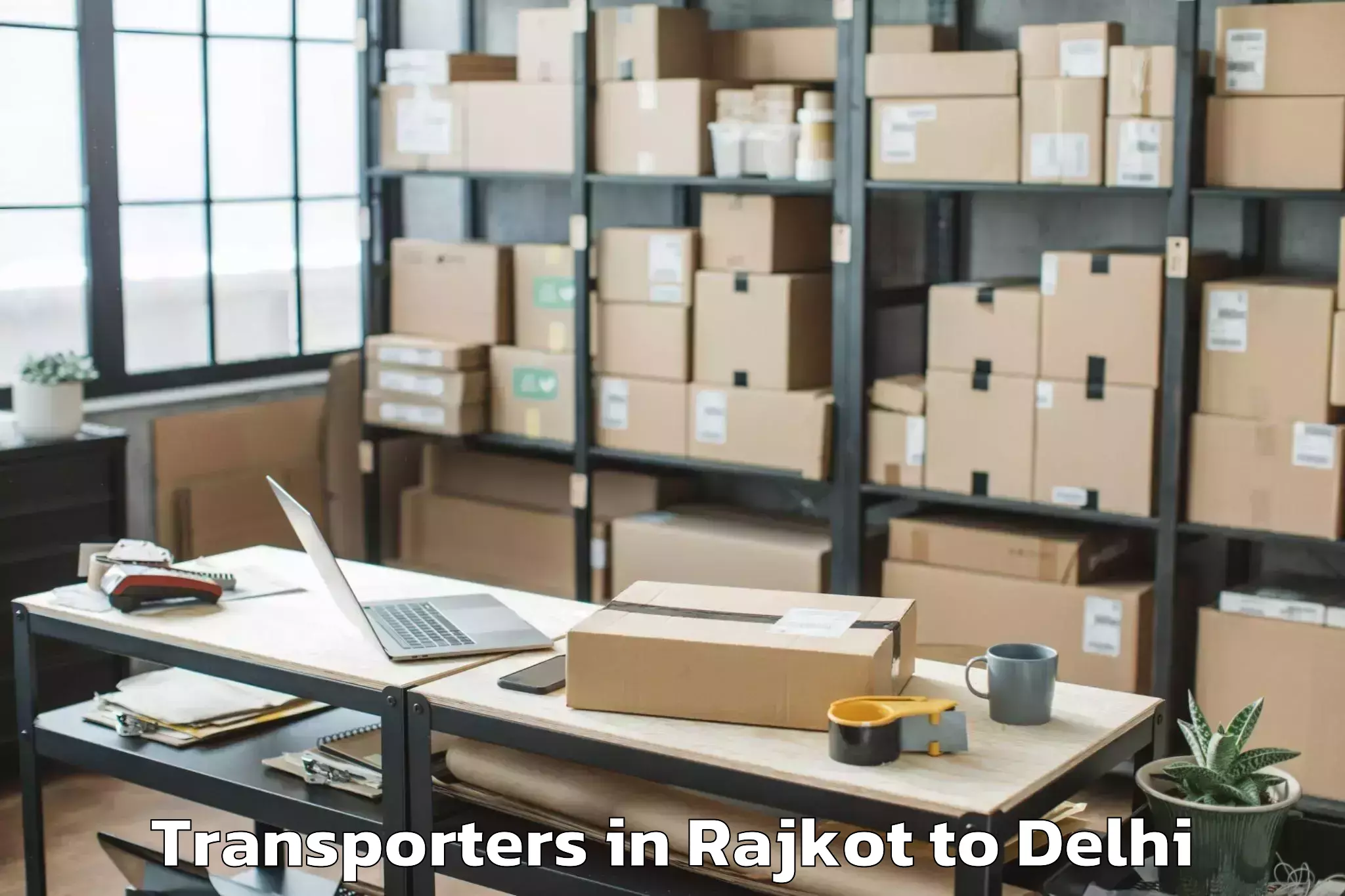 Book Rajkot to Garhi Transporters